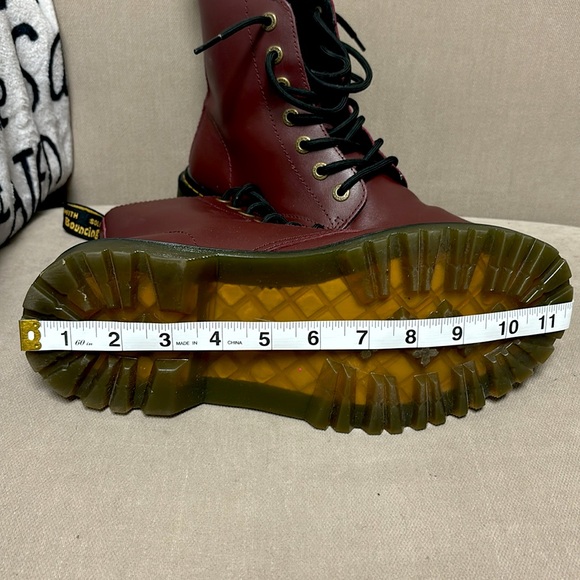 Dr. Martens Oxblood Luana Combat Boots Size 41 EU, 9 W, 8 M in EUC - Picture 10 of 11